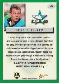 2000 Select #95 Dean Treister Back